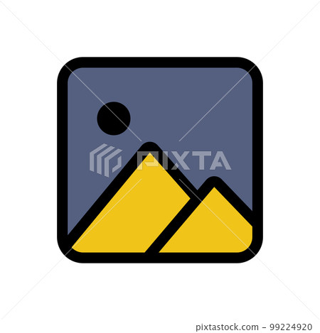 Photos icon line isolated on white background. Black flat thin icon on modern outline style. Linear symbol and editable stroke. Simple and pixel perfect stroke vector illustration Photos icon line isolated on white background. Black flat thin icon on modern outline style. Linear symbol and editable stroke. Simple and pixel perfect stroke vector illustration 99224920