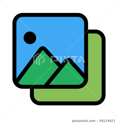 Album icon line isolated on white background. Black flat thin icon on modern outline style. Linear symbol and editable stroke. Simple and pixel perfect stroke vector illustration Album icon line isolated on white background. Black flat thin icon on modern outline style. Linear symbol and editable stroke. Simple and pixel perfect stroke vector illustration 99224921