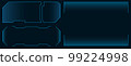 Science Fiction elements for the GUI, UI interface. Holographic frames with a gradient. 99224998
