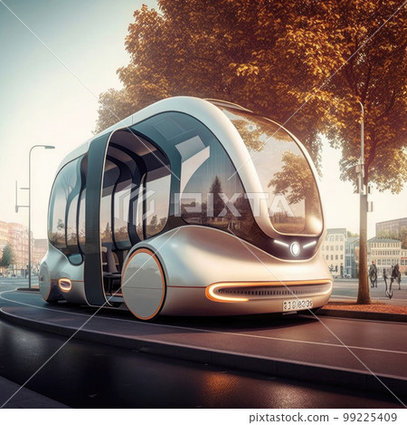 Futuristic transport concept - ai generated illustration. 99225409