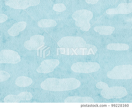 Sky watercolor illustration background with clouds Sky watercolor illustration background with clouds 99228160