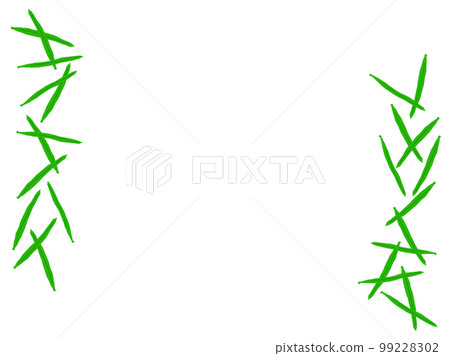 可愛的豆豆綠豆相框/手繪插畫素材 99228302