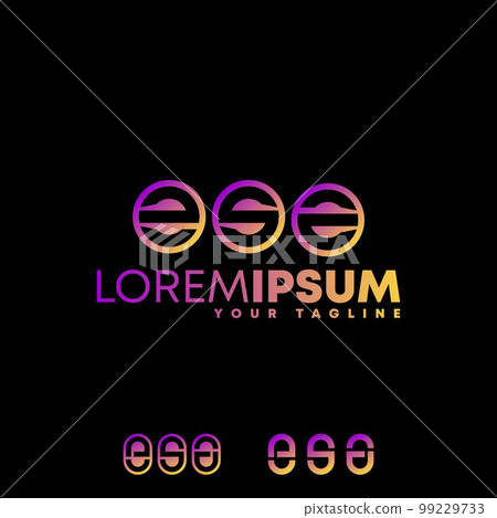 Letter or word ESA font in Circle block image graphic icon logo design abstract concept vector stock. Can be used as a symbol related to initial or wordmark. Letter or word ESA font in Circle block image graphic icon logo design abstract concept vector stock. Can be used as a symbol related to initial or wordmark. 99229733