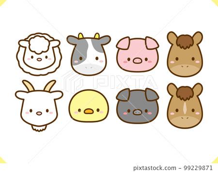 農場動物_插圖素材集 農場動物_插圖素材集 99229871