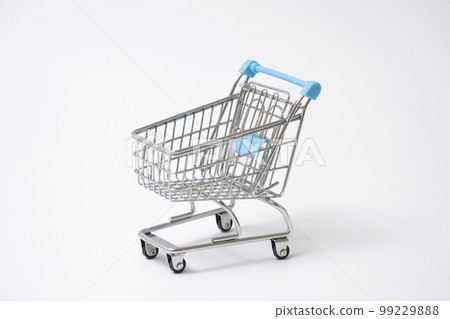 購物車白色背景 99229888