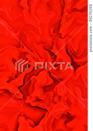 A vertical texture with the image of a bright red burning flame with strong shadows like folded cloth. 99230268