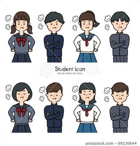 Junior high school student / high school... - Stock Illustration