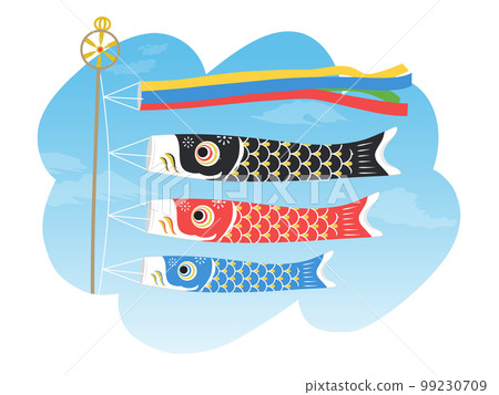 鯉魚旗一分素材藍天暢遊 99230709