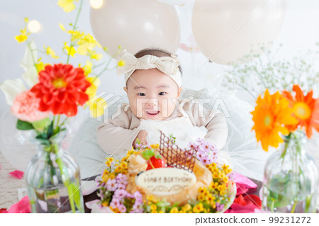Half birthday 6 months old baby 99231272