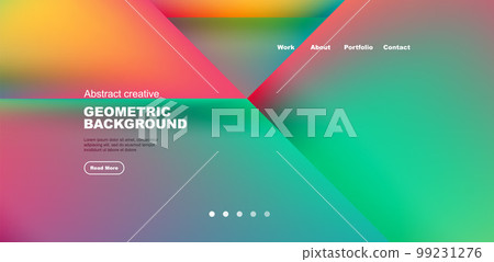 Dynamic bright lines abstract background, stripes with fluid colors, liquid gradients. Vector Illustration For Wallpaper, Banner, Background, Card, Book Illustration, landing page 99231276