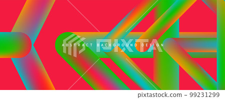 Minimalist straight line abstract background. Vector Illustration For Wallpaper, Banner, Background, Card, Book Illustration, landing page 99231299