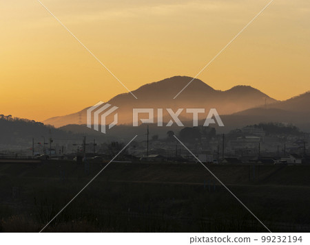 Mountain landscape at sunrise Mountain landscape at sunrise 99232194