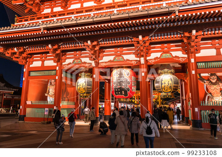 《Tokyo》 Night Sensoji Temple / Hozomon 《Tokyo》 Night Sensoji Temple / Hozomon 99233108