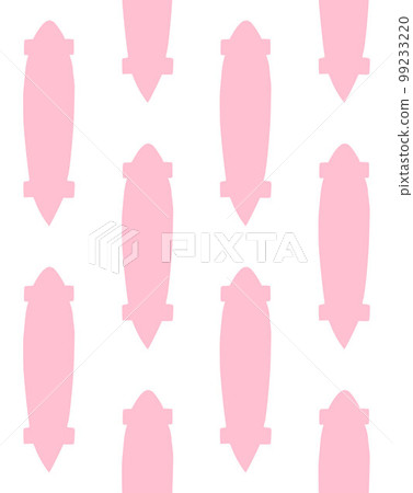 Vector seamless pattern of longboard skateboard 99233220