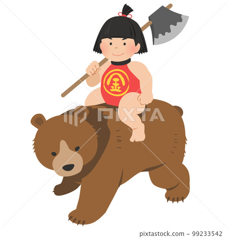 Kintaro on a bear Kintaro on a bear 99233542