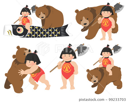 金太郎和熊套 99233703