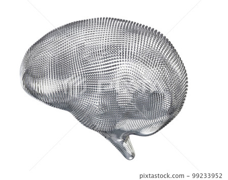 AI brain with metallic electronic or digital brain AI brain with metallic electronic or digital brain 99233952