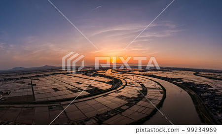 countryside sunset 99234969