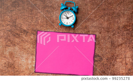 Important Message Written On Piece OF Paper. Photo Of Different Office Supplies, Stickers, Notebooks, Pens, Pencils, Rullers, Marckers, Stapler, Wallet. Main Information. 99235278