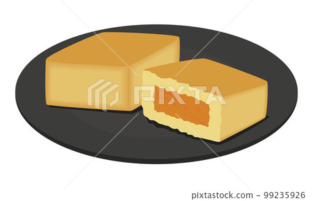 菠蘿蛋糕插畫 99235926