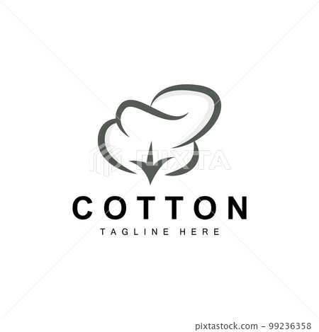Cotton Logo, Soft Cotton Flower Design Vector Natural Organic Plants Apparel Materials And Beauty Textiles Cotton Logo, Soft Cotton Flower Design Vector Natural Organic Plants Apparel Materials And Beauty Textiles 99236358