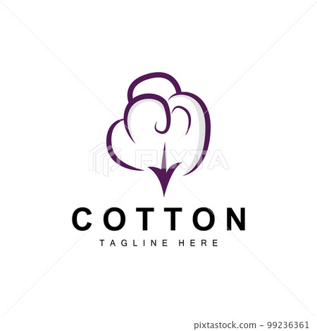 Cotton Logo, Soft Cotton Flower Design Vector Natural Organic Plants Apparel Materials And Beauty Textiles Cotton Logo, Soft Cotton Flower Design Vector Natural Organic Plants Apparel Materials And Beauty Textiles 99236361