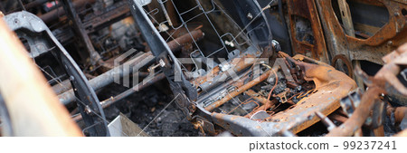 Burnt out passenger car damaged vehicles and auto insurance Burnt out passenger car damaged vehicles and auto insurance 99237241