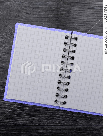 Different Office Supplies, Colored Stickers, Notebooks. Pens, Pencils, Rullers, Marckers. Different School Items. Important information. Accessories lying on desk. 99237848