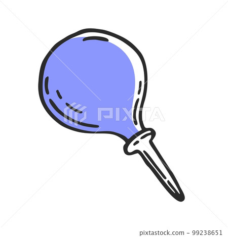 Enema medical pharmaceutical device. Medical devices vector hand drawn illustration Enema medical pharmaceutical device. Medical devices vector hand drawn illustration 99238651