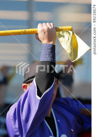 Drumsticks during the Okinawan Eisa Dance 99238674