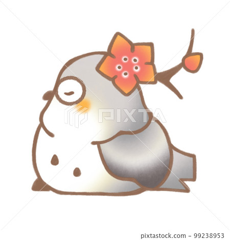 red flower and owl 99238953