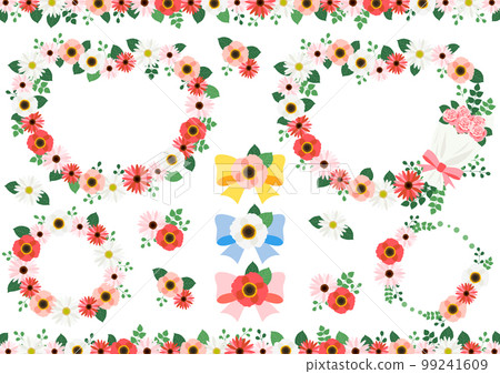 Normal version spring flower wreath frame set 99241609