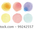 Watercolor-like circle, circle, blur, see-through 99242557