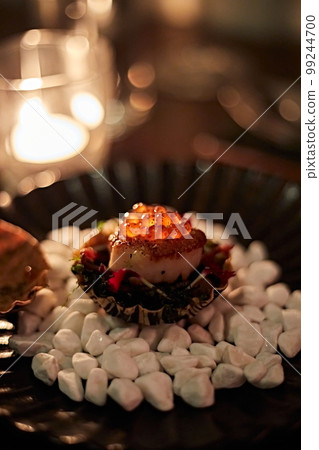 Beautiful and tasty food on a plate 99244700