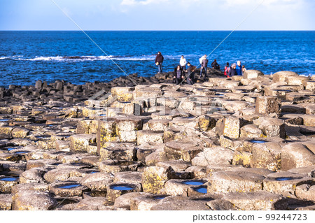The Giant's Causeway by Bushmills in Northern Ireland, United Kingdom The Giant's Causeway by Bushmills in Northern Ireland, United Kingdom 99244723