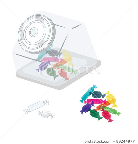 Candy illustration Ramune bottle 99244977