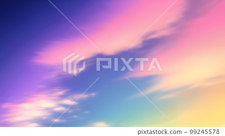 暮色天空和雲彩背景材料 99245578