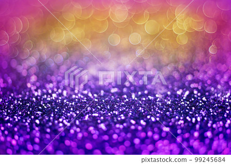 Glitter light abstract multicolor bokeh light background 99245684
