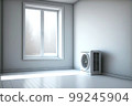 empty room without furniture and with air purifier in room 99245904