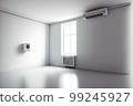 empty room without furniture and with air purifier in room 99245927