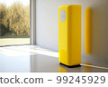 yellow sensor air purifier in room of modern design 99245929