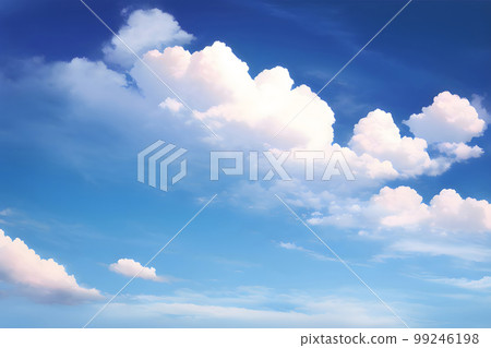 Blue sky and clouds background material illustration Blue sky and clouds background material illustration 99246198