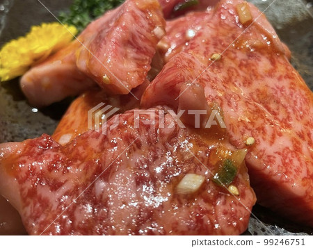 Platter of beef with sauce Platter of beef with sauce 99246751