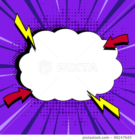 Comics Design Frames. Beautiful Photo Frame Set With Boom Bubbles For Design Collage, Funny Cute Comic Photos Collection For Kids, Design Drawing 99247685