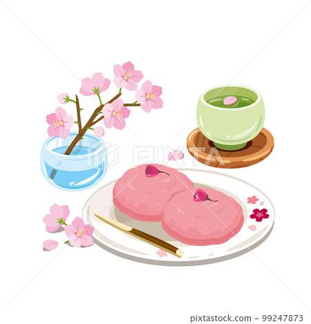 櫻花綠茶醃製櫻花Ohagi 3 99247873