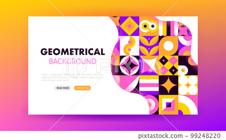 Geometrical Background Landing Page 99248220