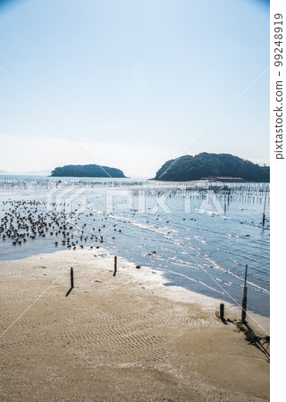 《愛知縣》退潮時的西尾市東羽津海水浴場 《愛知縣》退潮時的西尾市東羽津海水浴場 99248919