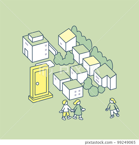 door for movement. people commuting and traveling 99249065