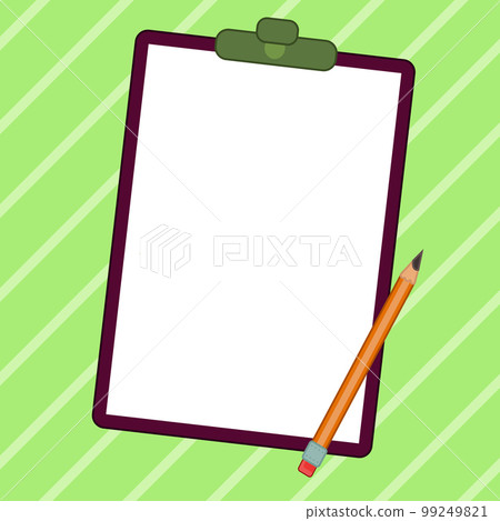 Paper sheets with text laying on bright colored background. Pencil draws main message. Notebook contains important information. Empty Space For Advertising. Paper sheets with text laying on bright colored background. Pencil draws main message. Notebook contains important information. Empty Space For Advertising. 99249821
