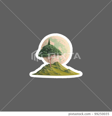 tree of life the center of the world sticker 99250035